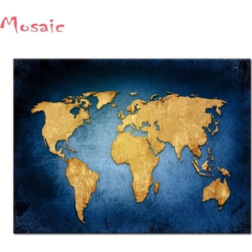 5D DIY Diamond Painting world map Full Square Embroidery Full Square Diamond Embroidery sale Cross Stitch Mosaic diamond art