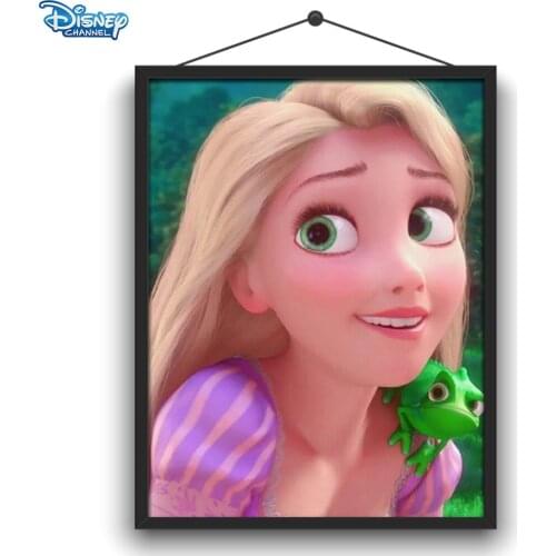 Disney 5D DIY Diamond Painting Rapunzel Princess Multi-Expression Full Round Diamond Embroidery Handmade Crafts Home Decoration