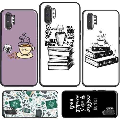 Books And Coffee For Samsung Galaxy S21 Ultra S20 FE S10 Plus S8 S9 S10E Phone Case For Note 20 10 9 Cover