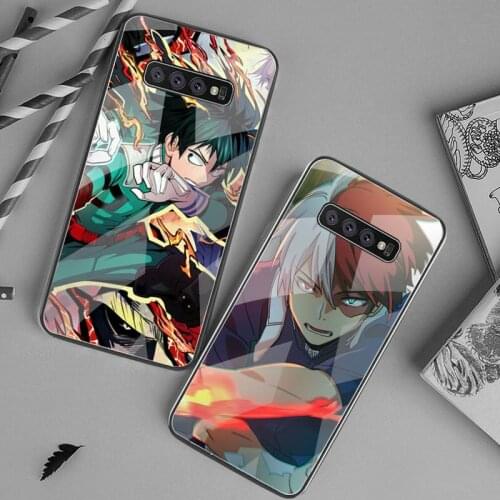 My Hero Academia Dabi Phone Case Tempered Glass For Samsung S20 Plus S7 S8 S9 S10 Plus Note 8 9 10 Plus