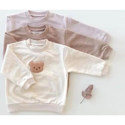 Baby Sweatshirt Set Bear Embroidery Toddler Tops And Pants Animal For Kids Clothes Set For Baby Boys Girls Coat Cute Outerwear