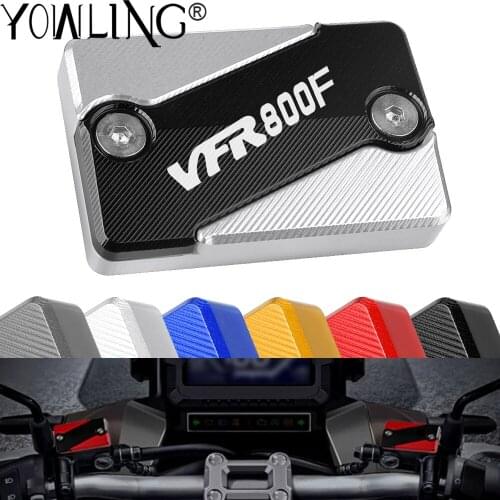 For HONDA VFR800F VFR800 VFR 800 F 2014 Motorcycle Accessories CNC Aluminum DIRT BIKE Front Brake Fluid Reservoir Caps Covers