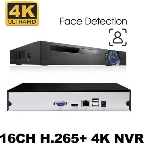 WANLIN H.265 HEVC 9CH 16CH Face Detection NVR for 5MP/4MP/3MP/2MP ONVIF2.0 IP Camera network video recorder P2P for cctv system