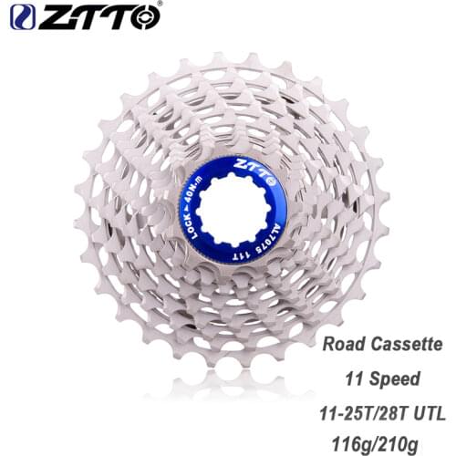 ZTTO Ultimate 11 Speed 28T ULT 25T Cassette 11Speed Freewheel Ultraight Bicycle Cassette Durable Sprocket DA 9100 For Road Bike