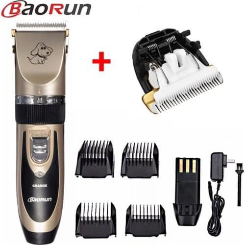 Dog Grooming Kit Rechargeable Pet Cat Dog Hair Trimmer Electrical Low-noise Pet Hair Clipper Grooming Shaver Cut Machine Set