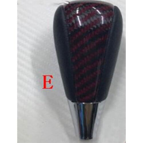 Leather Carbon Fiber Gear Shifter For Alphard VELLFIRE 30 series