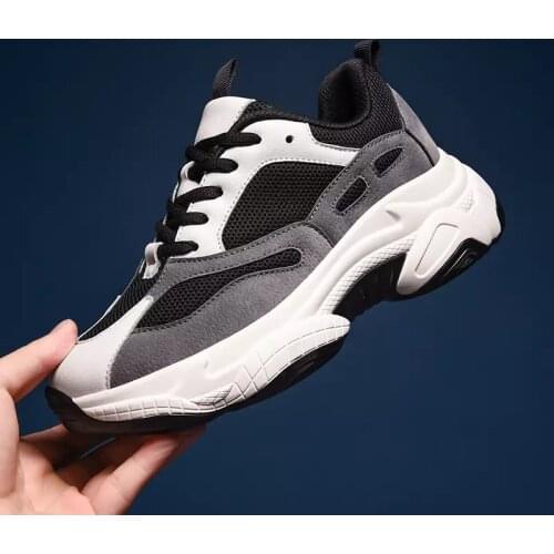Women Chunky Sneakers Vulcanize Shoes Korean Fashion New Female Black White Platform Thick Sole Running Casual Shoe Woman 6cm