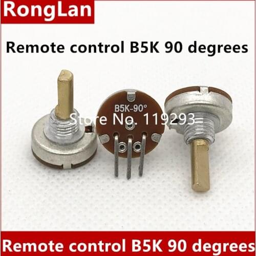 [LAN] B502 B5K miniature single inline model airplane remote control Potentiometer switch 90 degrees Potentiometer switch-10P
