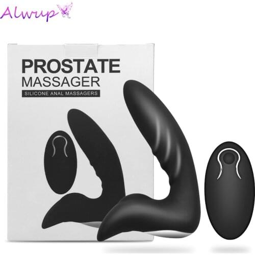 Prostate Massager Butt Anal Plug Dildo Wireless Vibrator for Men Penis Clitoris Stimulator Vibrating Sex Toys for Women Adult
