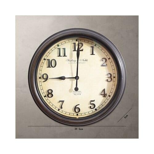 Vintage Wood Farmhouse Wall Clock Modern Design Metal Roman Numerals Simple Minimalist Loft Silent Watch Reloj Pared Home Decor