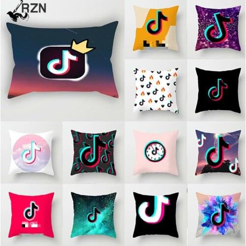 App Logo Facebook Youtube Cushion Cover Home Decor Music Note Instagram Throw Pillows Wedding Christmas Decoration Pillowcase