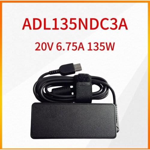Original ADL135NDC3A 20V 6.75A 135W Square Mouth With Needle Power Adapter Suitable for Lenovo Y700-15ISK Notebook