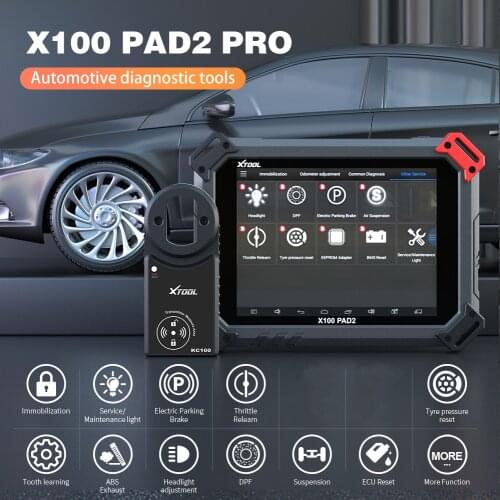 XTOOL X100 PAD2 Pro Professional OBD2 Car Diagnostic Tool with key programmer For VW 4th 5th Immobilizer and Odometer adjustment