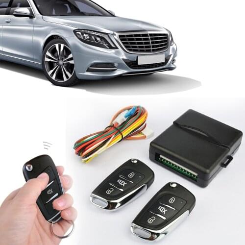 Universal Vehicle Keyless Entry System, Car Remote Central Door Lock Locking with 2 Auto Remote Controllers