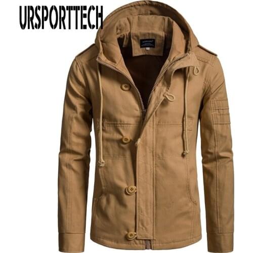 Мужские куртки с капюшоном URSPORTTECH China At AliExpress