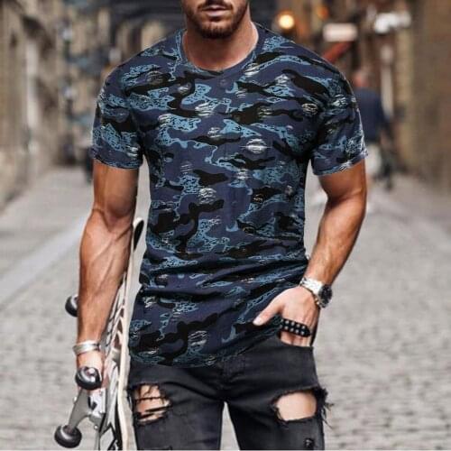 XIYOUNGYOUNG Mens Camouflage T-Shirts