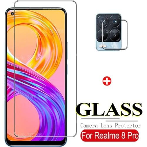 Camera len protector realmi 8 pro protective glass for realme 8pro real me 8 pro full screen protection safty cover film 6.4