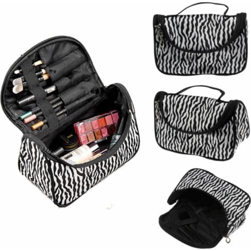 Women Large Makeup Bag Cosmetic Case Storage Handle Travel Organizer