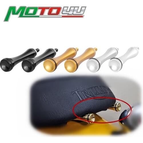 3 Colors Motorcycle Tool Free Seat Bolts Long Quick disassembly For Triumph Thruxton Bonneville Scrambler T100