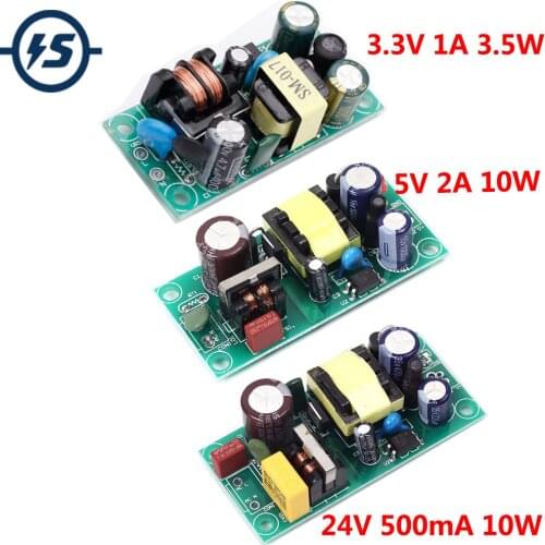 AC-DC Switching Power Module Buck Converter Isolated 5V 2A 24V 500mA Power Switch 220V to 5V/24V Step Down Bare Circuit Board