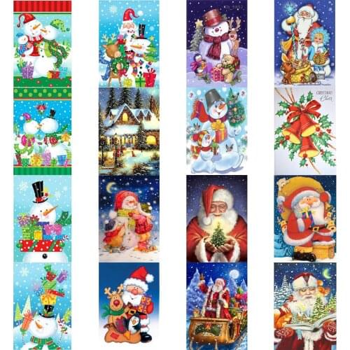 5D Diamond Painting DIY Holiday Christmas Gift Painting Home Wall Christmas Decoration Cross Stitch Embroidery Complete Kit