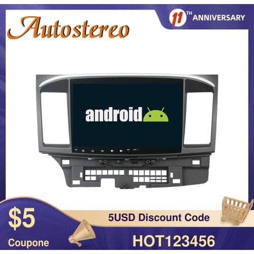 Android10 8 Core Car No DVD Player For Mitsubishi Lancer EVO 2007-2017 Multimedia Player Auto Radio Car GPS Navigation Head Unit