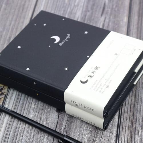 Black Kraft Notebook Black Paper 128 Sheets 130*185mm All Black Inner Pages Graffiti Hand Book Creative DIY Hand-Painted Diary