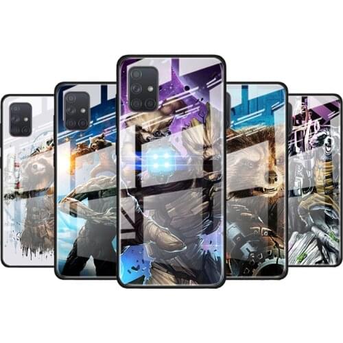 Rocket Raccoon Marvel for Samsung Galaxy S21 Ultra A71 A51 4G 5G A91 A81 A41 A31 A21 A11 A01 Tempered Glass Phone Case