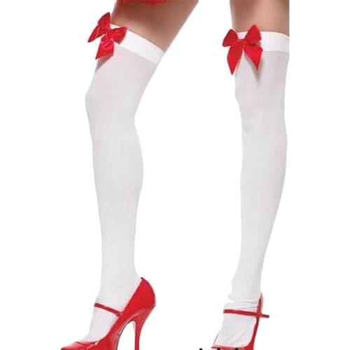 Women Sexy Stockings Thigh High Sheer Bow Stockings Hosiery Nets Stay Up Over Knee Stockings For Lady Girls adult sex games -40