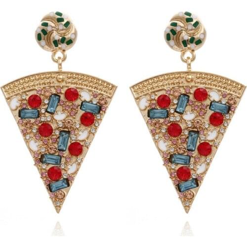 Retro Colored Geometric Statement Earrings for Woman 2021 Trend Woman Jewelry