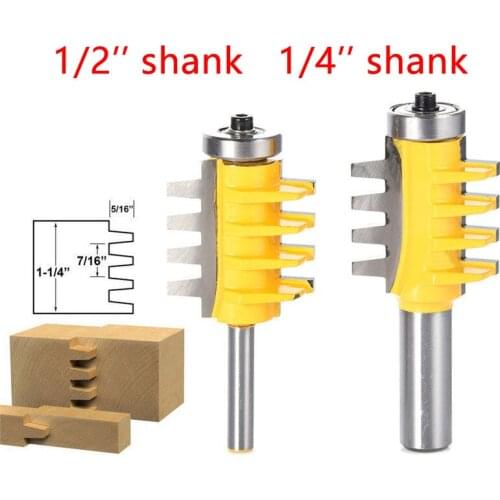 1/2'' / 1/4'' Shank Woodworking Cutter T-slot Milling Cutters Router Bit Milling Cutter for Wood