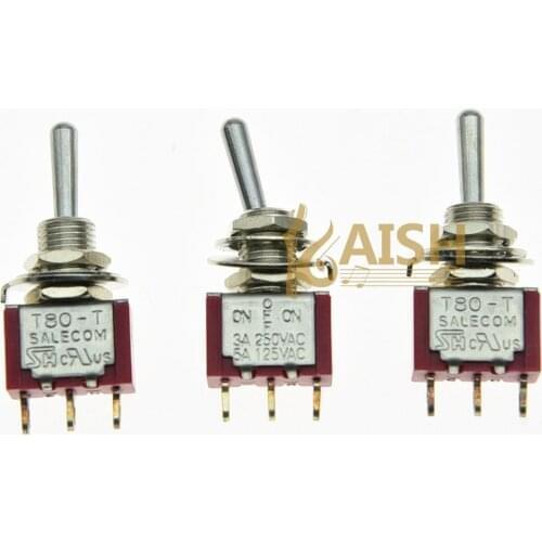 KAISH 3x SPDT 3 Position ON OFF ON Guitar Mini Toggle Switch SALECOM Car/Boat Switches
