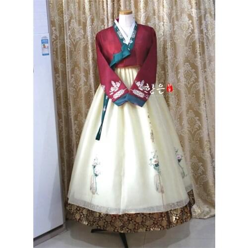 Korea Hanbok Dress Imported Fabric / New Improved Hanbok / Stage Hanbok / Fine Hanbok Korean Dress