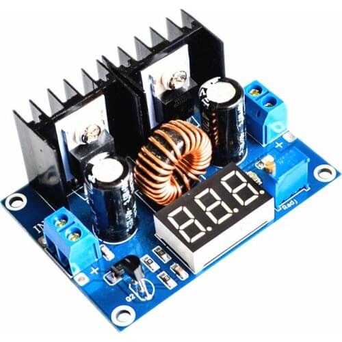 MH-ET LIVE LED Voltmeter PWM Adjustable 4-36V To 1.25-36V Step-Down Board Module XL4016 8A 200W DC-DC Power drop Module