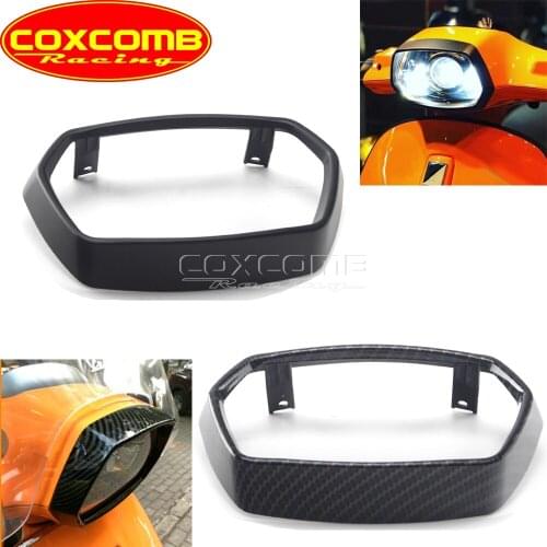 For VESPA 150 Sprint 2017 2018-2020 Motorcycle ABS Plastic Front Headlight Fairing Bezel Trim Decorate Cover Protector Guard