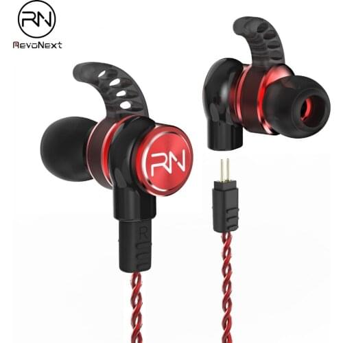RenoNext RX6 Dual Driver Earphone Super Bass Headset Stereo Earbuds With Micrpphone,HIFI Earphone for Sport