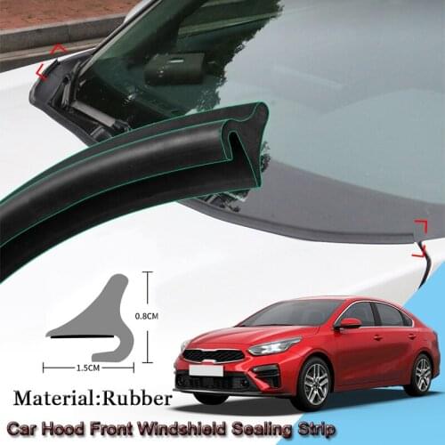 DIY Rubber Car Seal Strip Windshied Spoiler Filler Protect Edge Weatherstrip Strips Sticker Car Accessories For Kia K3 2014-2020