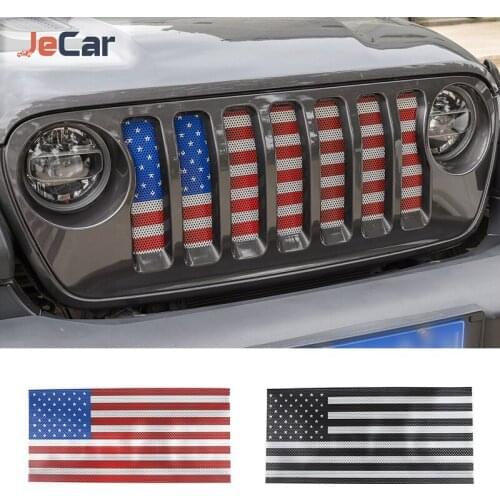 Car Front Grille Insert Net Screening Mesh Anti-insect For Jeep Wrangler JL JT Gladiator 2018 Up Car Accessories