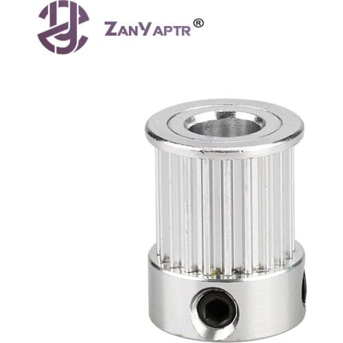 10PCS 2GT GT2 10mm Pulley Bore 5mm/6.35mm/8mm 16teeth / 20teeth Timing Gear Alumium For Belt Width 10mm For 3D printer Parts