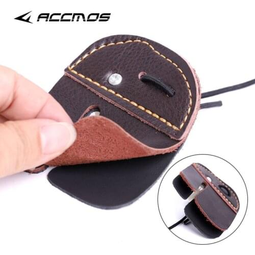 Mediterranean Finger Guard Thick Leather Bow Straight Finger Guard Finger Guard Archery Finger Recurve Bow Accessories