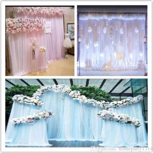 Wedding decoration background of ice silk fabric and window sash photography indoor staircase photo background decoration drapes