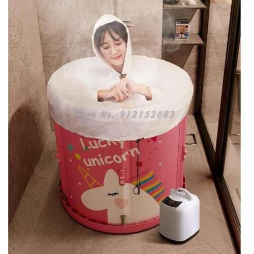 Bath Bucket Adult Folding Bath Bucket Household Artifact Bath Bucket Whole Body Bathtub Sweat Steaming Dual Purpose Installation