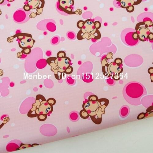 PVC coated waterproof fabric -Happy monkey (WF0302)