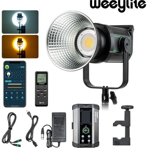 Weeylite ninja400 II 150W LED Video Light Professional Studio Light Smart Fill Light Bi-color 12750LM DMX Control Bowens Mount