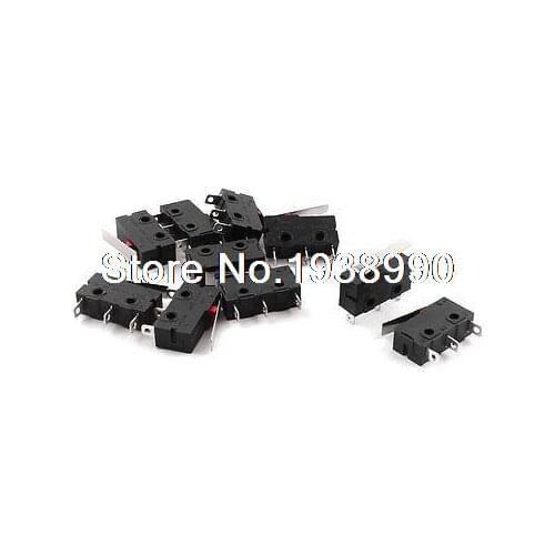 10Pcs SPDT 1NO 1 NC Long Hinge Lever Momentary Control Micro Limit Switch