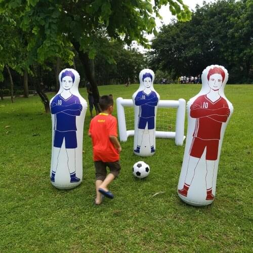 160CM PVC Adult Inflatable Football Training Goal Keeper Tumbler Dummy Football Practice Air Soccer Training Tumbler Wall Tool