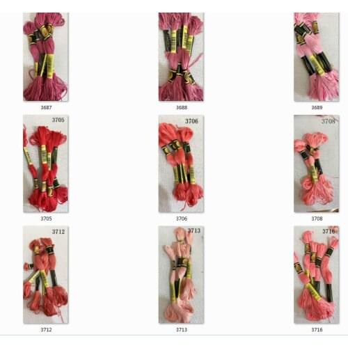 TOP SELLING 10 pieces cross stitch threads / cross stitch embroidery thread / Custom threads colors 09
