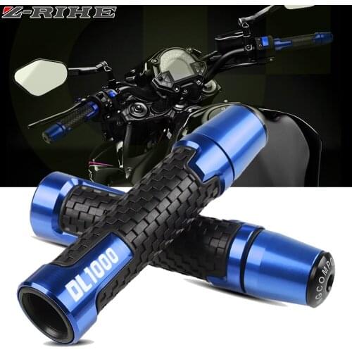 CNC Aluminum Handlebar Grips 7/8"Motorcycle Accessorie Scooter Hand Bar Grips Handle Bar For SUZUKI DL1000/V-STROM DL1000 VSTROM