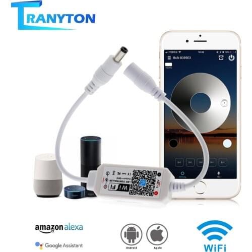 DC5V-28V Mini Wireless WiFi Controller Magic Home Single Color Smart LED Controllers for 2835 5050 5630 5730 LED Strip Light