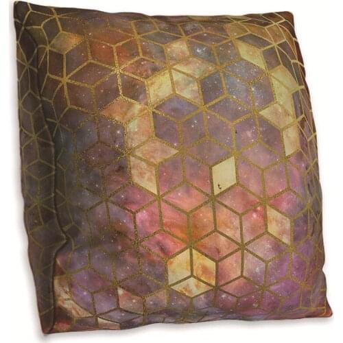 Geometric Color Brick Line Creative Double-sided Polyester Cushion Cover Modern Minimalist Home Sofa Decoration Accessories